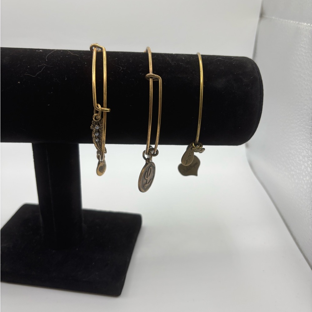 Alex and Ani Gold Charm Bracelets